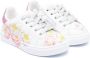 Monnalisa Sneakers met bloe print Wit - Thumbnail 1