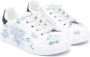 Monnalisa Sneakers met bloe print Wit - Thumbnail 1