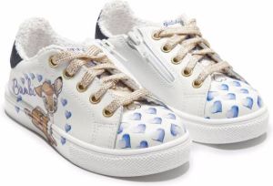Monnalisa Sneakers met hartprint Wit
