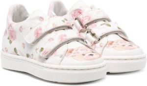 Monnalisa Sneakers met klittenband Wit