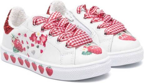 Monnalisa Sneakers met print Wit