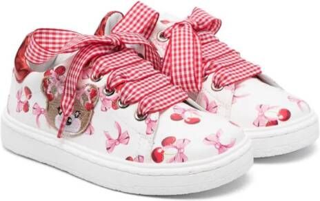 Monnalisa Sneakers met print Wit