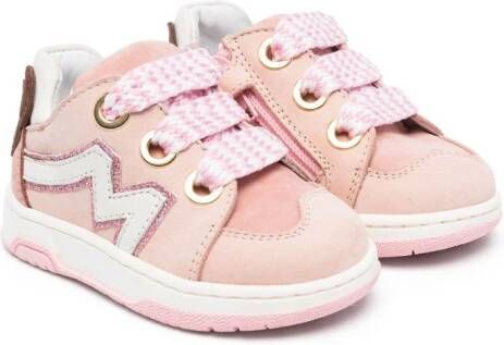 Monnalisa Sneakers met teddybeer patch Roze