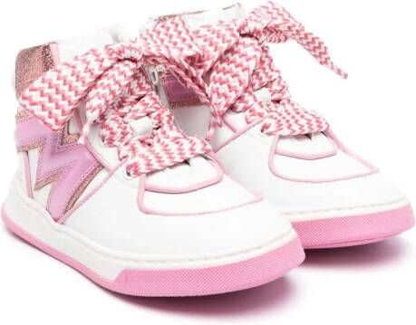 Monnalisa Sneakers verfraaid met glitter Roze