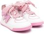 Monnalisa Sneakers verfraaid met glitter Roze - Thumbnail 1