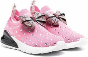 Monnalisa Sneakers verfraaid met kristal Roze