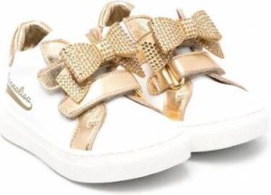 Monnalisa Sneakers verfraaid met kristal Wit