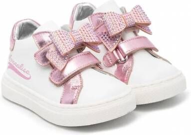 Monnalisa Sneakers verfraaid met strik Wit