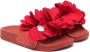 Monnalisa Teenslippers met bloemdetail Rood - Thumbnail 1