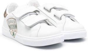 Monnalisa touch-strap top trainers Wit