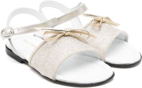 MONTELPARE TRADITION Sandalen met glitter Goud