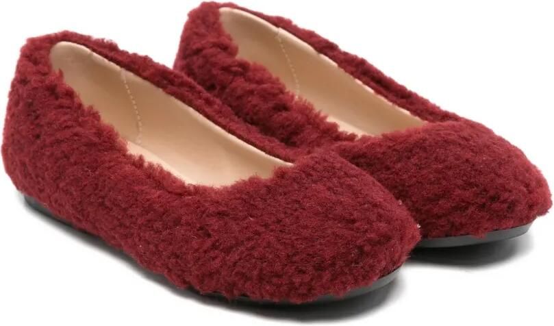 MONTELPARE TRADITION Ballerina's met textuur Rood