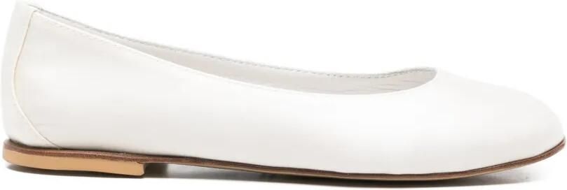 MONTELPARE TRADITION Ballerina's met vierkante neus Wit