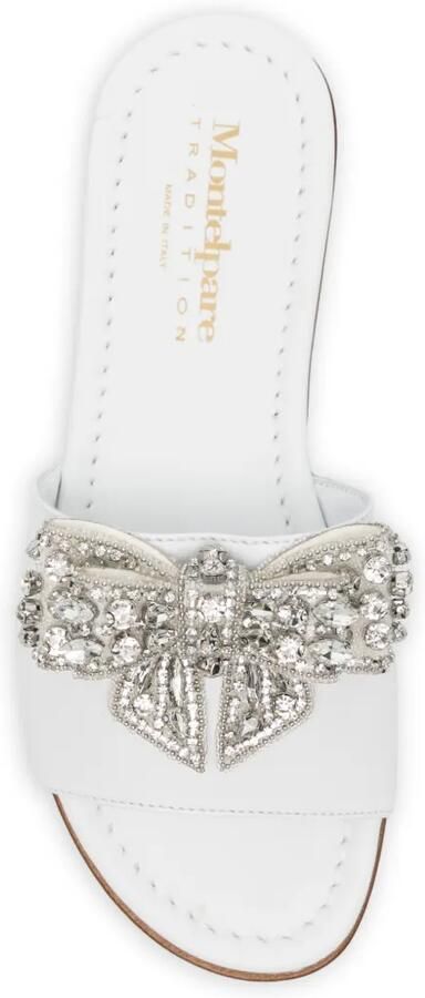 MONTELPARE TRADITION Sandalen verfraaid met strik Wit - Foto 2
