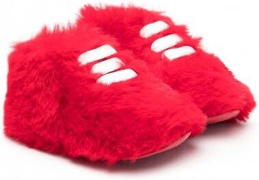 MONTELPARE TRADITION Sneakers met imitatiebont Rood