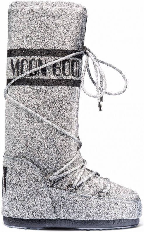 Moon Boot Icon 50° Swarovski laarzen Grijs