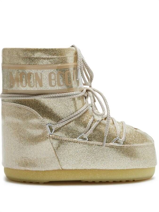 Moon Boot Icon Low laarzen met glitter Goud