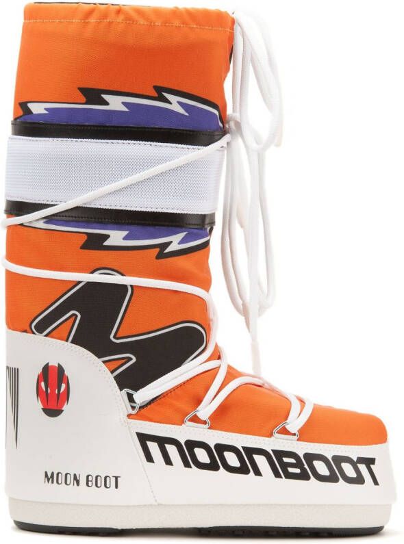 Moon Boot Icon Retrobiker laarzen Oranje