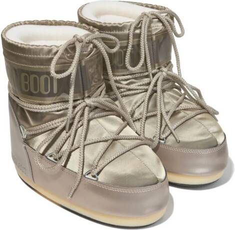 Moon Boot Kids Icon Glance satijnen snow boots Goud