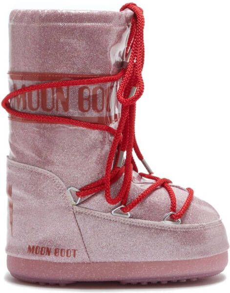 Moon Boot Kids Icon snowboots met glitter Roze
