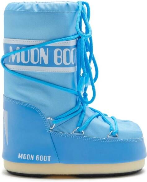 Moon Boot Kids Icon snowboots met logoband Blauw