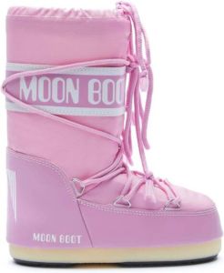 Moon Boot Kids Icon snowboots met veters Roze