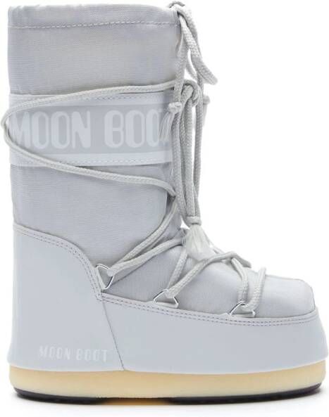 Moon Boot Kids Slippers met logoprint Grijs