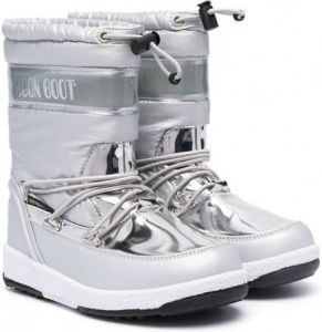 Moon Boot Kids Metallic snow boots Zilver