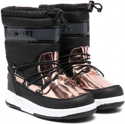 Moon Boot Kids Metallic sneeuwlaarzen Zwart