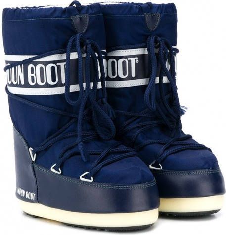 Moon Boot Kids Sneeuwlaarzen met veters Blauw