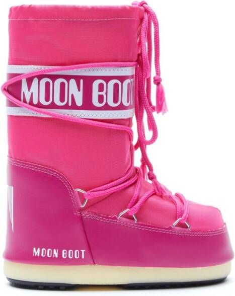 Moon Boot Kids Sneeuwlaarzen met veters Roze