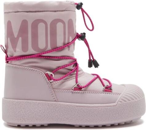 Moon Boot Kids Snowboots met logoprint Roze