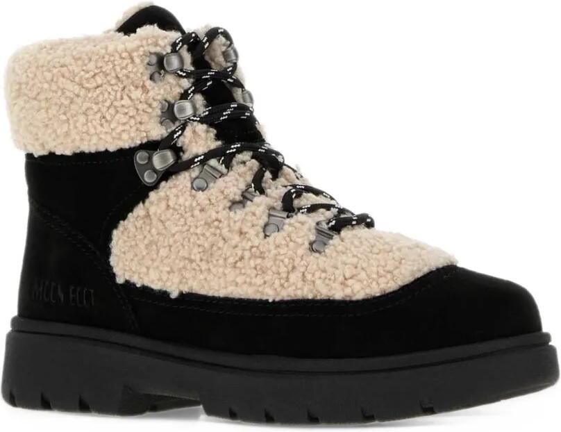 Moon Boot combat boot black fleece Zwart - Foto 2