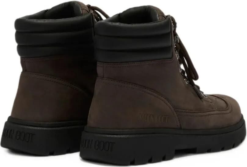 Moon Boot combat boot dark brown nubuck Bruin - Foto 4