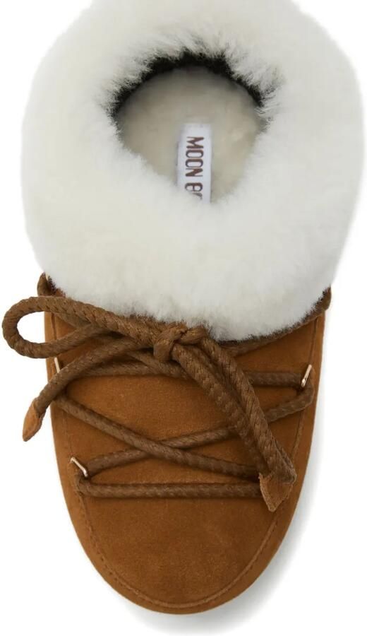 Moon Boot EVX lammy muiltjes met veters Bruin - Foto 3