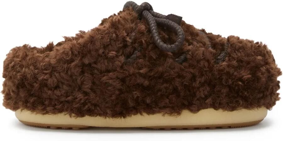 Moon Boot EVX lammy muiltjes met veters Bruin