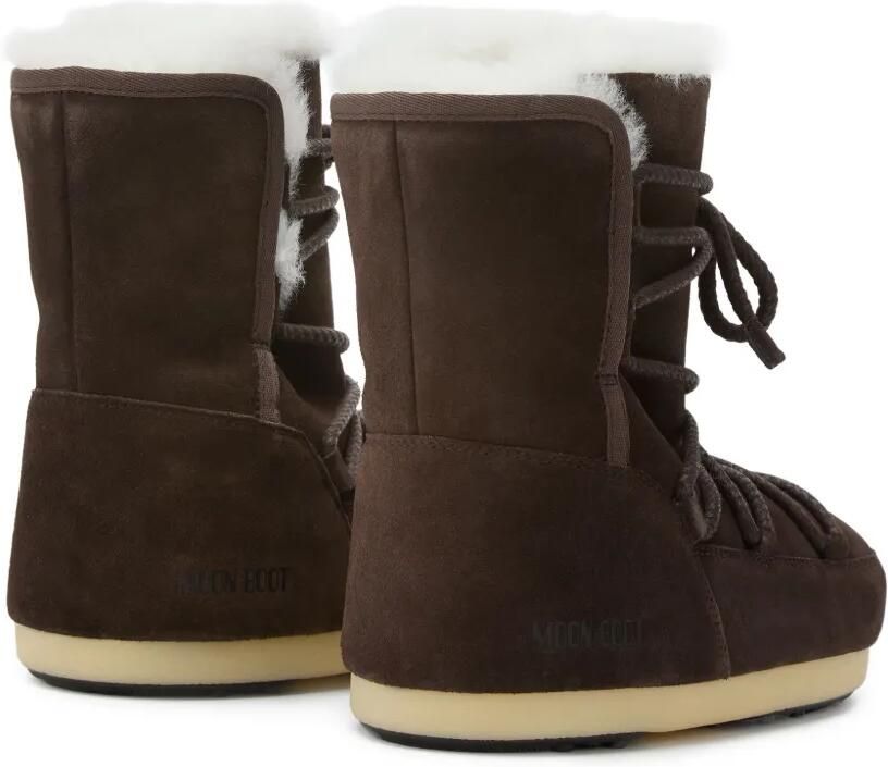 Moon Boot EVX lammy sneakers met veters Bruin - Foto 3