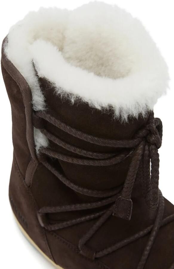 Moon Boot EVX lammy sneakers met veters Bruin - Foto 4
