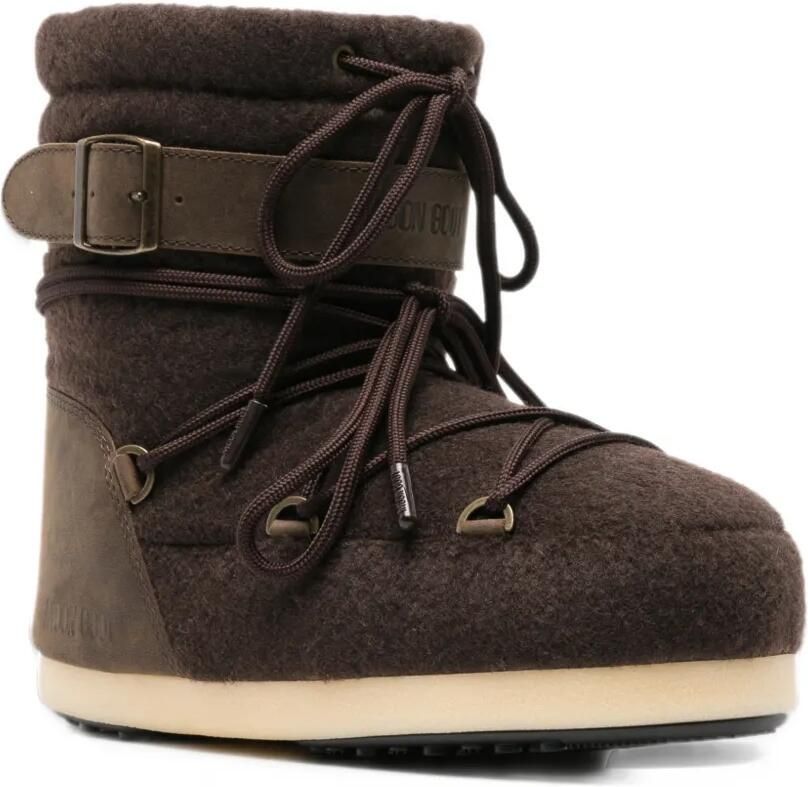 Moon Boot EVX light nubuck dark brown felt boots Bruin - Foto 3