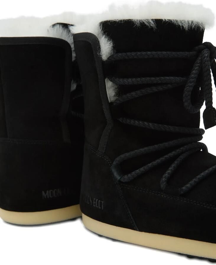 Moon Boot EVX suède lammy veterlaarzen Zwart - Foto 3