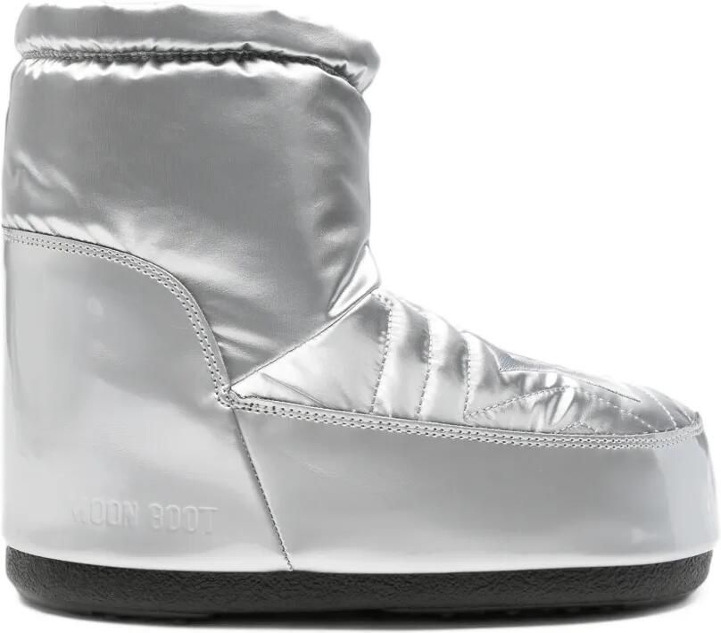 Moon Boot Icon enkellaarzen Zilver