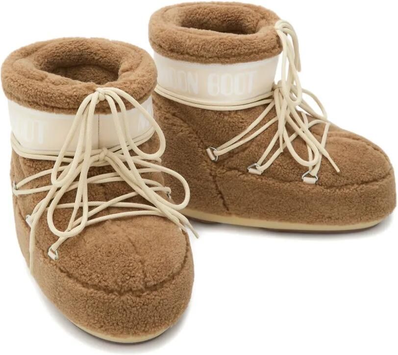 Moon Boot Icon fleece lage laarzen Bruin - Foto 2