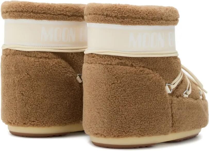 Moon Boot Icon fleece lage laarzen Bruin - Foto 4