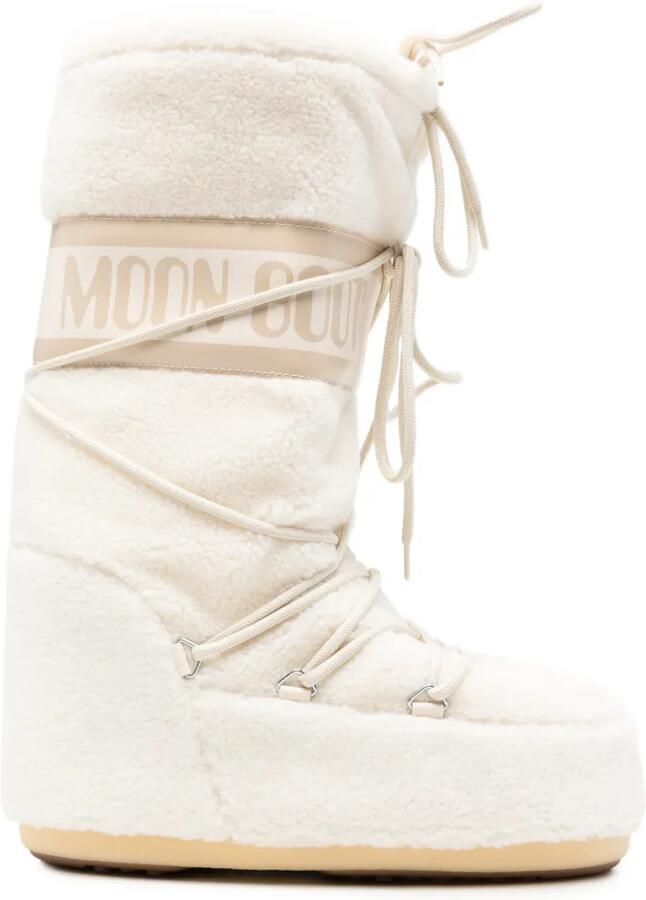 Moon Boot Icon fleece veterlaarzen Beige