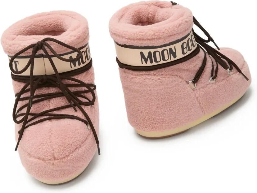 Moon Boot Icon laarzen van imitatie-lammy Roze - Foto 3