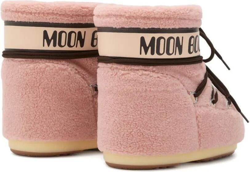 Moon Boot Icon laarzen van imitatie-lammy Roze - Foto 4