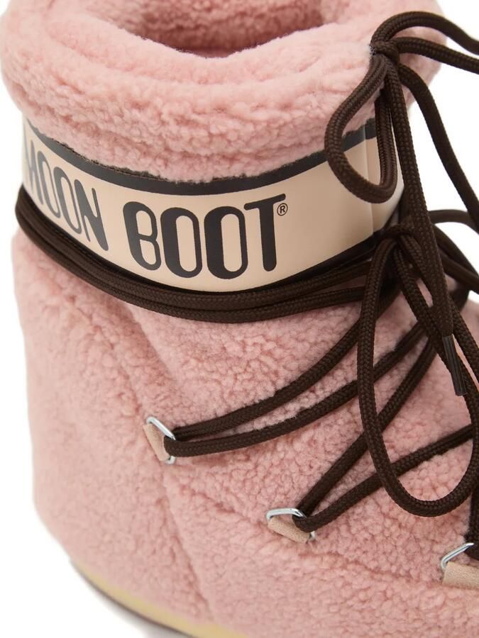 Moon Boot Icon laarzen van imitatie-lammy Roze - Foto 2