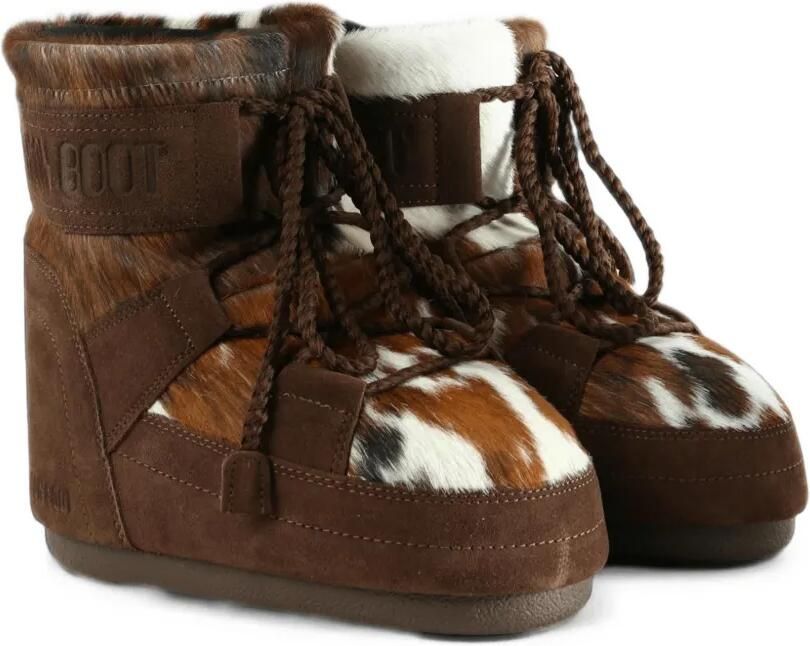 Moon Boot Icon Low archief 1985 laarzen met koeienhuid Bruin - Foto 3