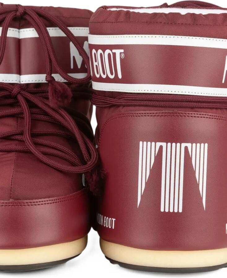 Moon Boot Icon Low burgundy nylon boots Rood - Foto 2