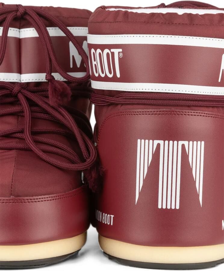Moon Boot icon low burgundy nylon boots Rood - Foto 3